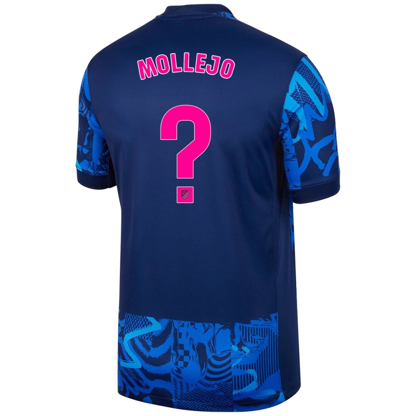 Kinder Victor Mollejo #0 Königsblau Ausweichtrikot Trikot 2024/25 T-Shirt