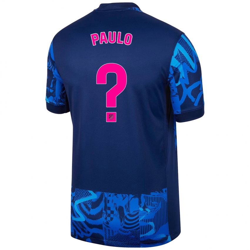 Kinder Marcos Paulo #0 Königsblau Ausweichtrikot Trikot 2024/25 T-Shirt