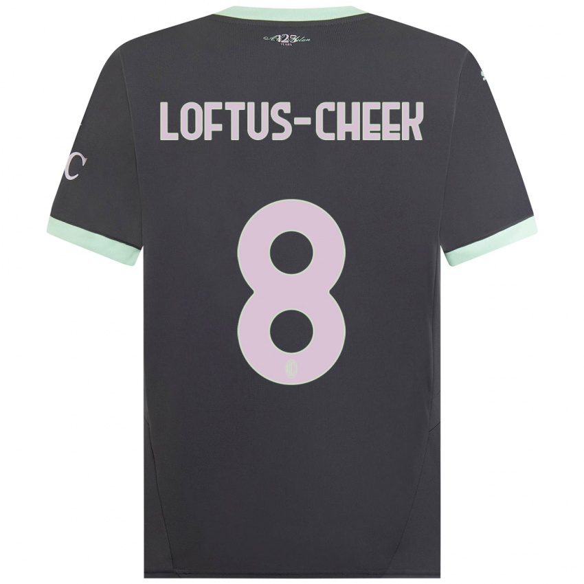 Kinder Ruben Loftus-Cheek #8 Grau Ausweichtrikot Trikot 2024/25 T-Shirt