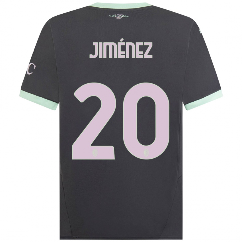 Kinder Álex Jiménez #20 Grau Ausweichtrikot Trikot 2024/25 T-Shirt