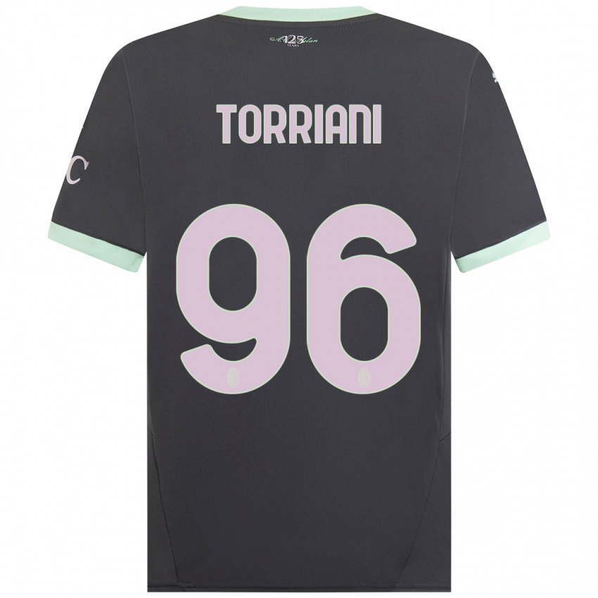 Kinder Lorenzo Torriani #96 Grau Ausweichtrikot Trikot 2024/25 T-Shirt