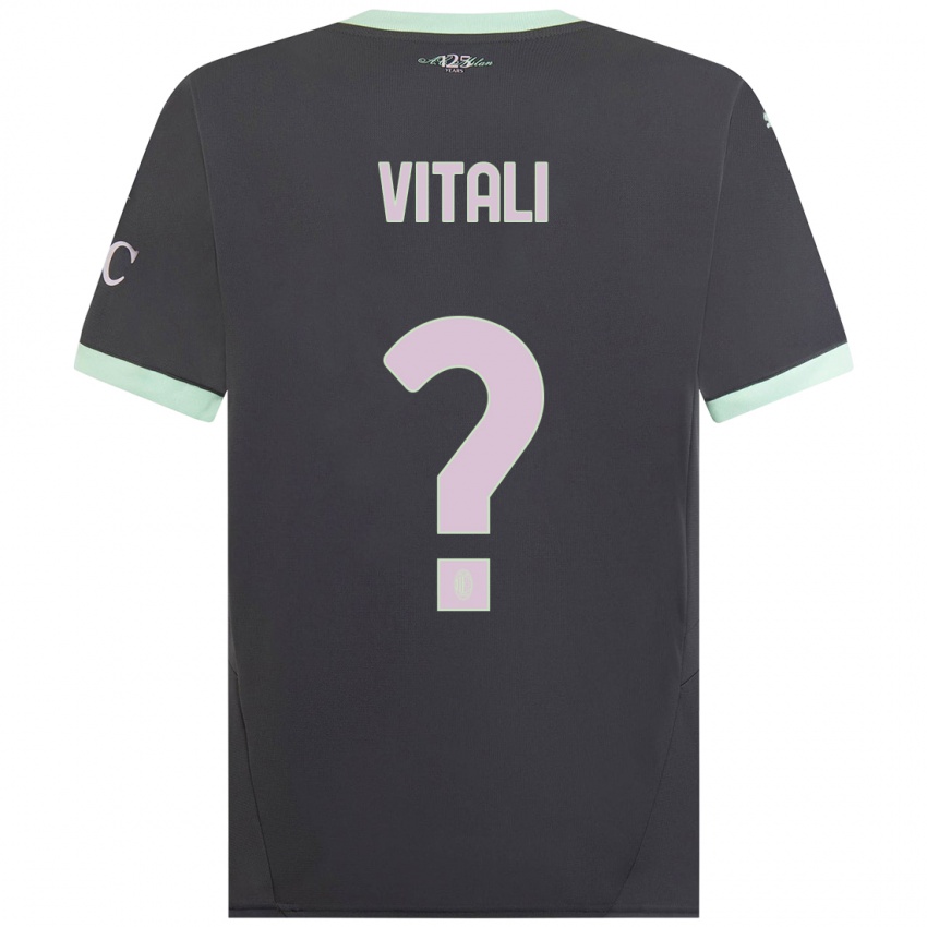 Kinder Michael Vitali #0 Grau Ausweichtrikot Trikot 2024/25 T-Shirt