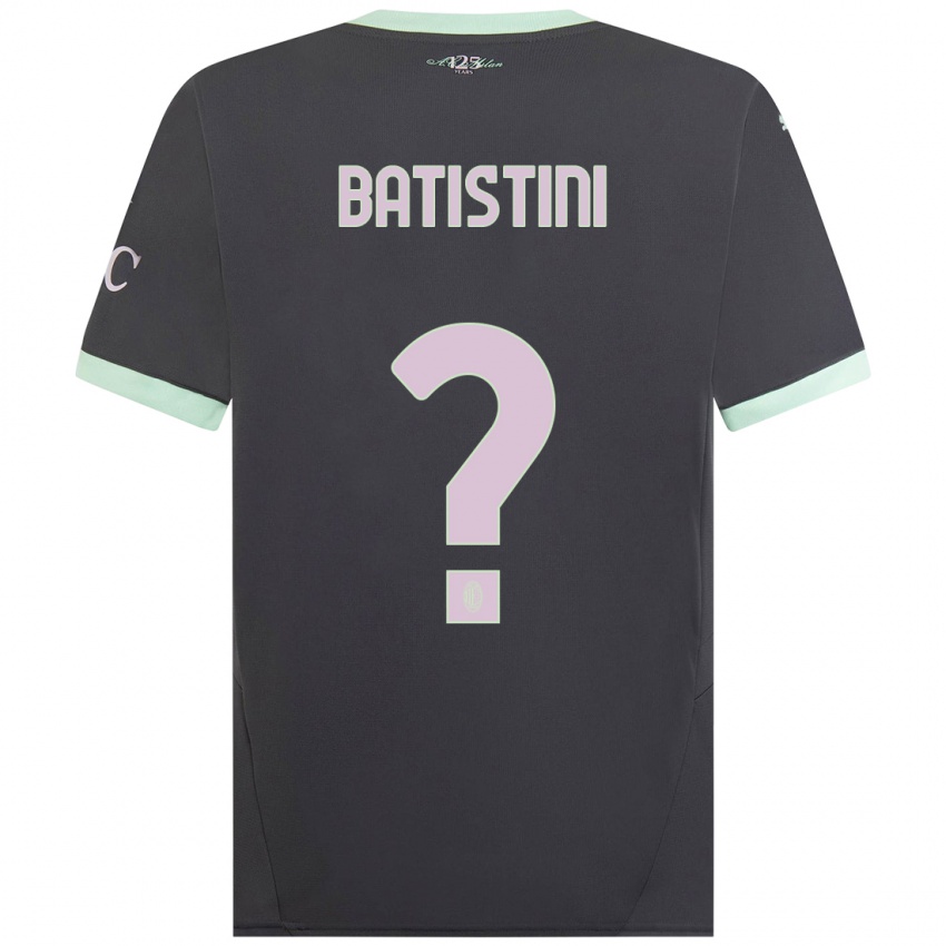 Kinder Simone Batistini #0 Grau Ausweichtrikot Trikot 2024/25 T-Shirt