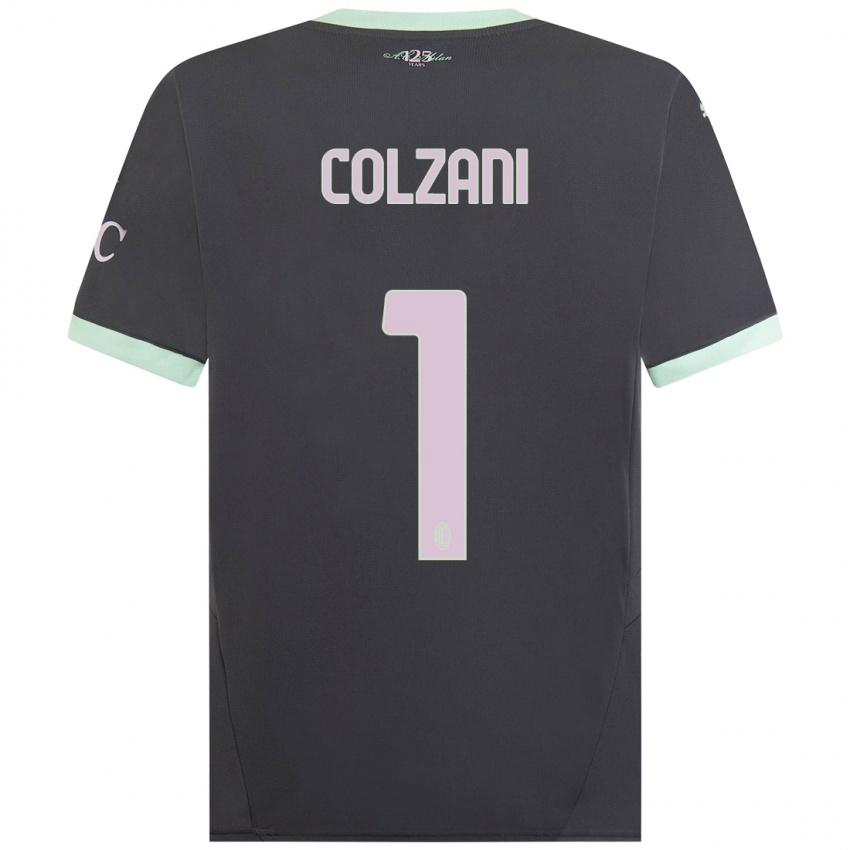 Kinder Edoardo Colzani #1 Grau Ausweichtrikot Trikot 2024/25 T-Shirt