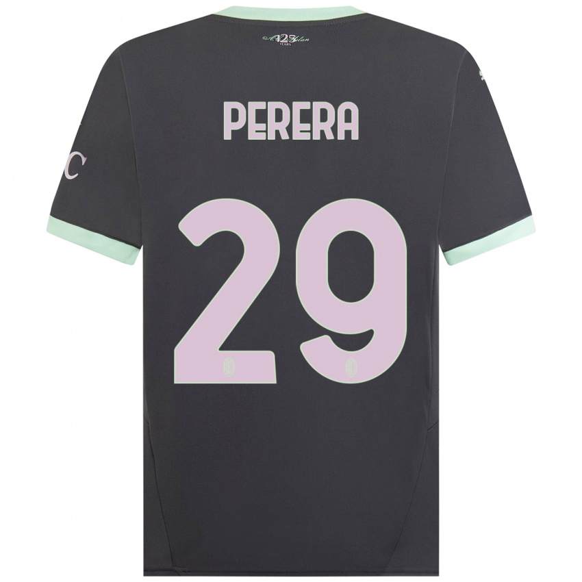 Kinder Nirash Perera #29 Grau Ausweichtrikot Trikot 2024/25 T-Shirt