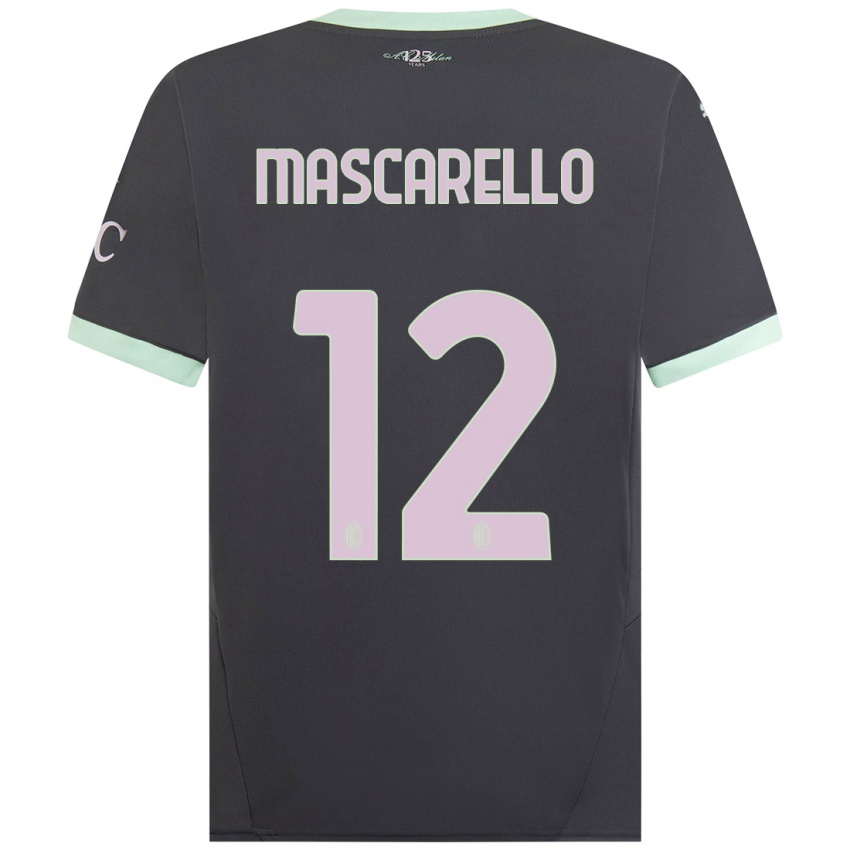 Kinder Marta Mascarello #12 Grau Ausweichtrikot Trikot 2024/25 T-Shirt