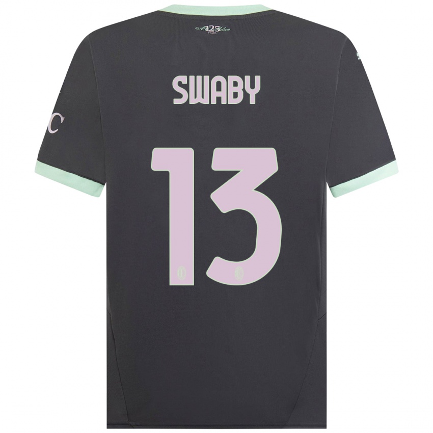 Kinder Allyson Swaby #13 Grau Ausweichtrikot Trikot 2024/25 T-Shirt