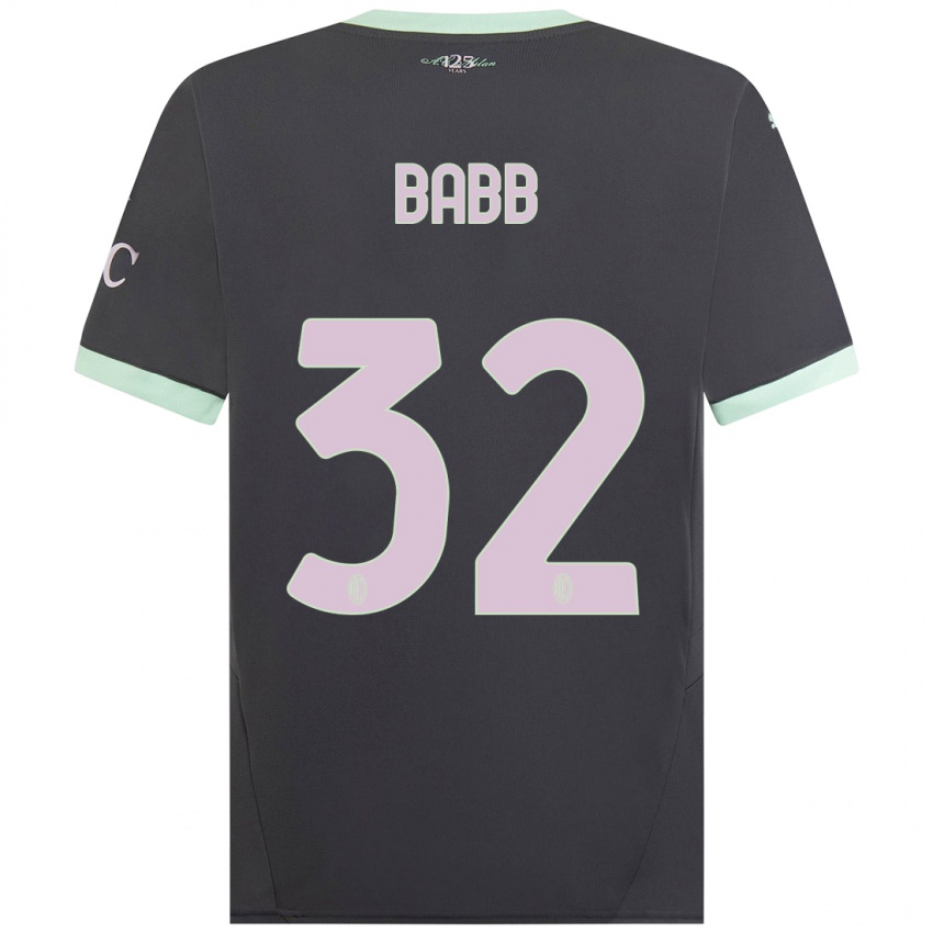 Kinder Selena Delia Babb #32 Grau Ausweichtrikot Trikot 2024/25 T-Shirt