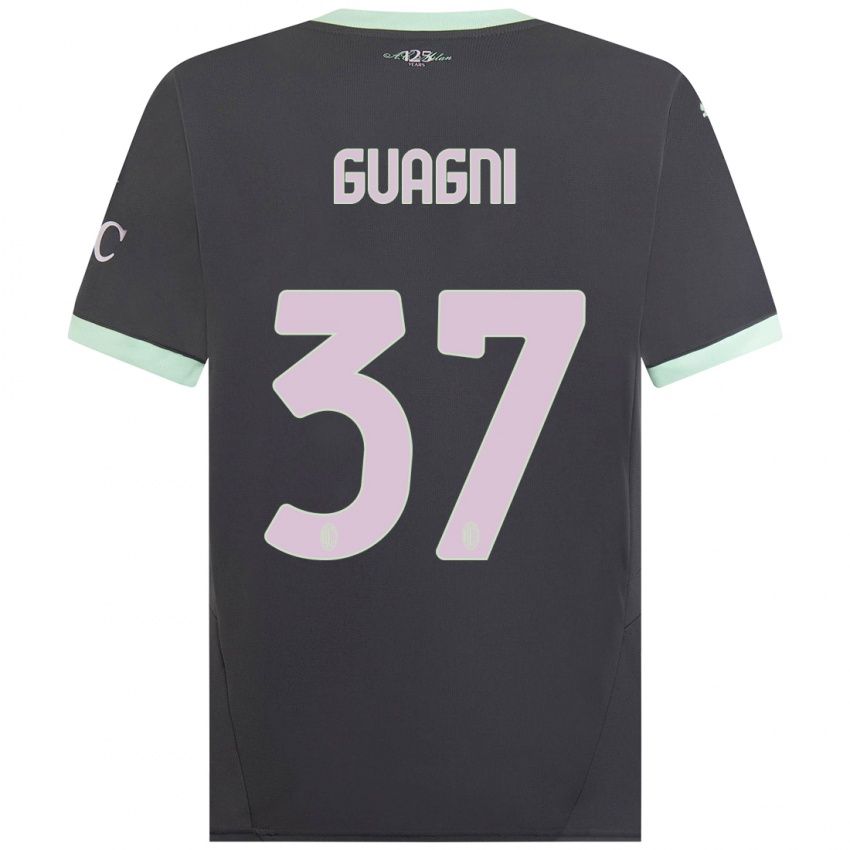 Kinder Alia Guagni #37 Grau Ausweichtrikot Trikot 2024/25 T-Shirt