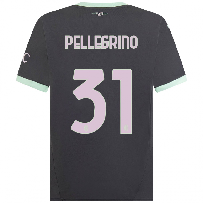 Kinder Marco Pellegrino #31 Grau Ausweichtrikot Trikot 2024/25 T-Shirt