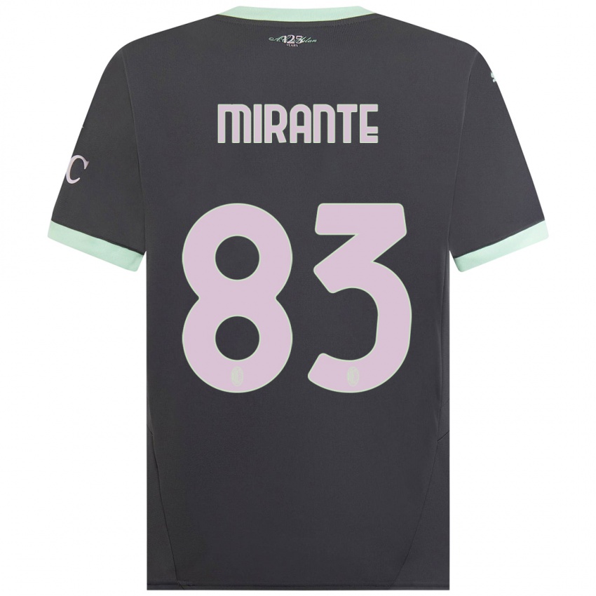 Kinder Antonio Mirante #83 Grau Ausweichtrikot Trikot 2024/25 T-Shirt