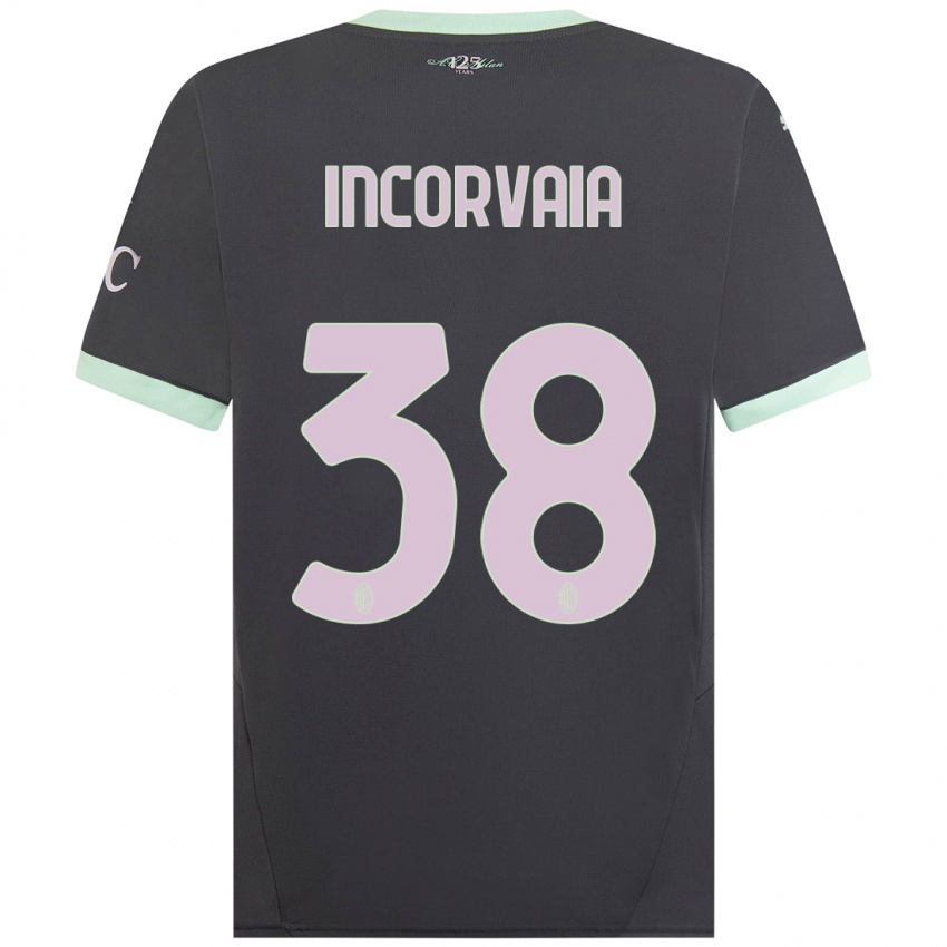 Kinder Giovanni Incorvaia #38 Grau Ausweichtrikot Trikot 2024/25 T-Shirt