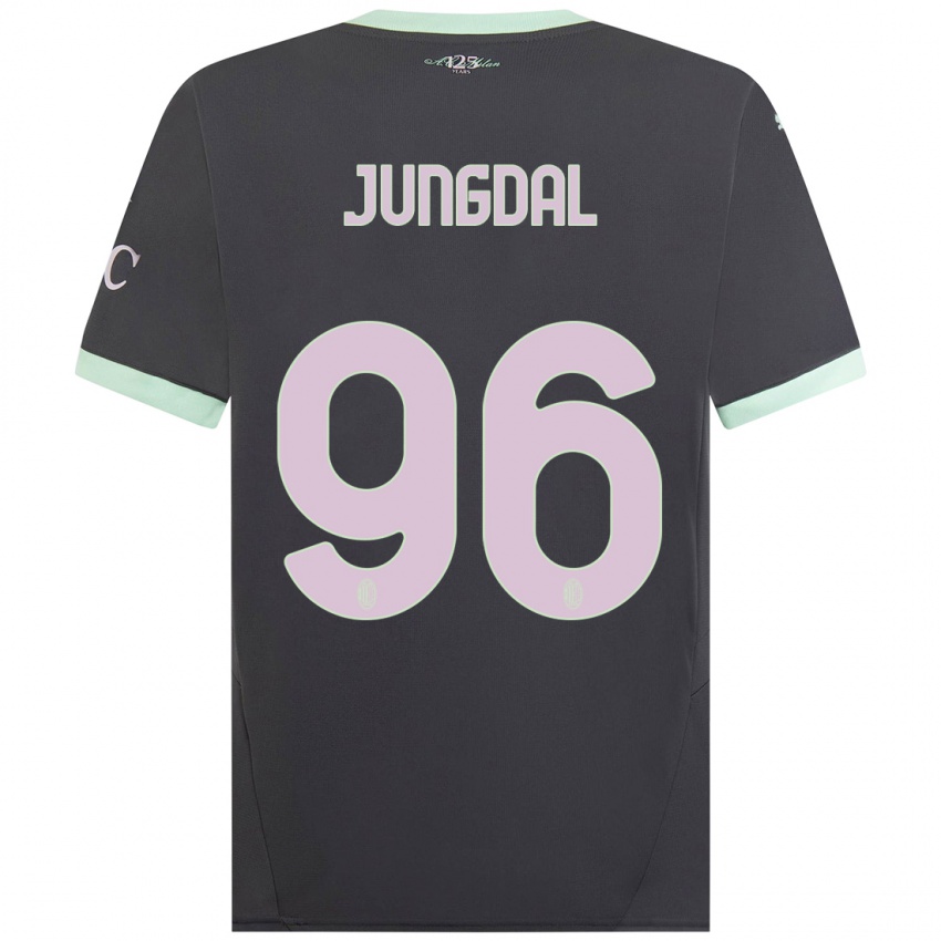 Kinder Andreas Jungdal #96 Grau Ausweichtrikot Trikot 2024/25 T-Shirt