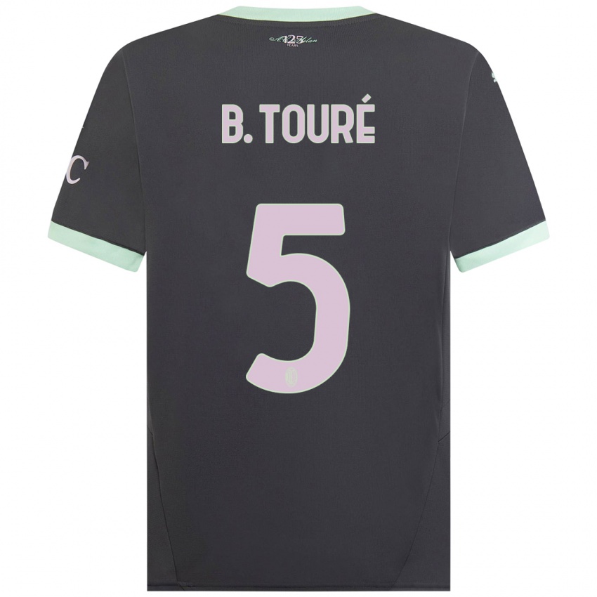 Kinder Fode Ballo-Toure #5 Grau Ausweichtrikot Trikot 2024/25 T-Shirt