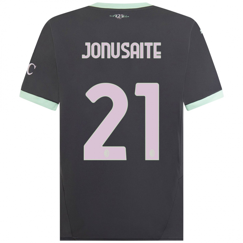 Kinder Rimante Jonusaite #21 Grau Ausweichtrikot Trikot 2024/25 T-Shirt