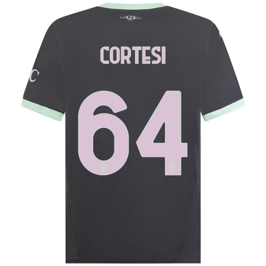 Kinder Selena Cortesi #64 Grau Ausweichtrikot Trikot 2024/25 T-Shirt