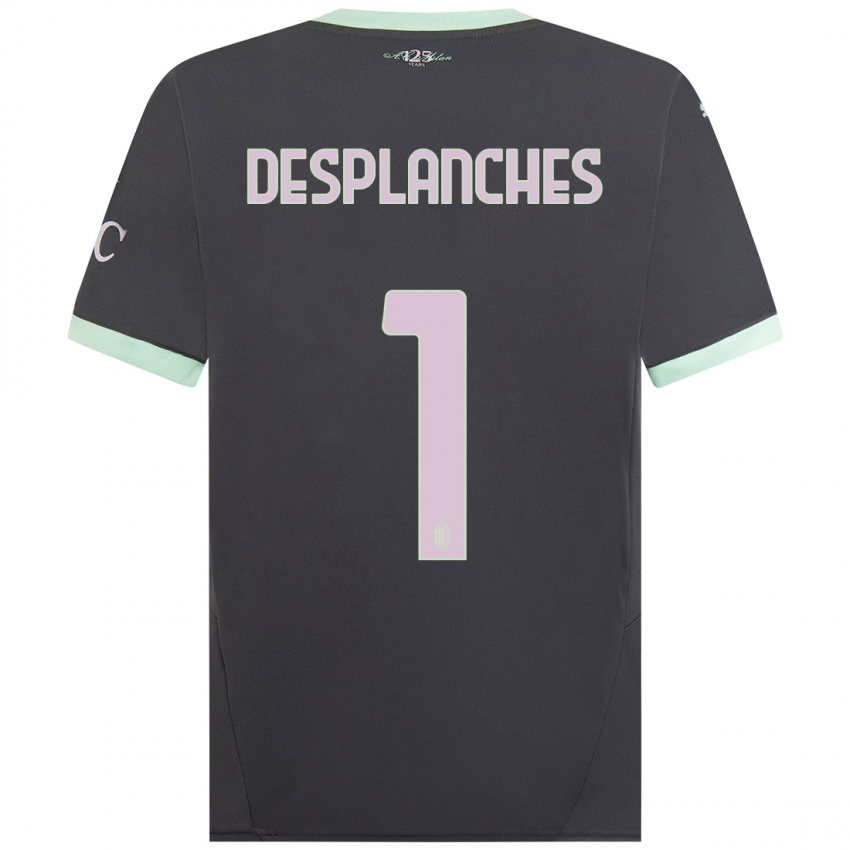 Kinder Sebastiano Desplanches #1 Grau Ausweichtrikot Trikot 2024/25 T-Shirt