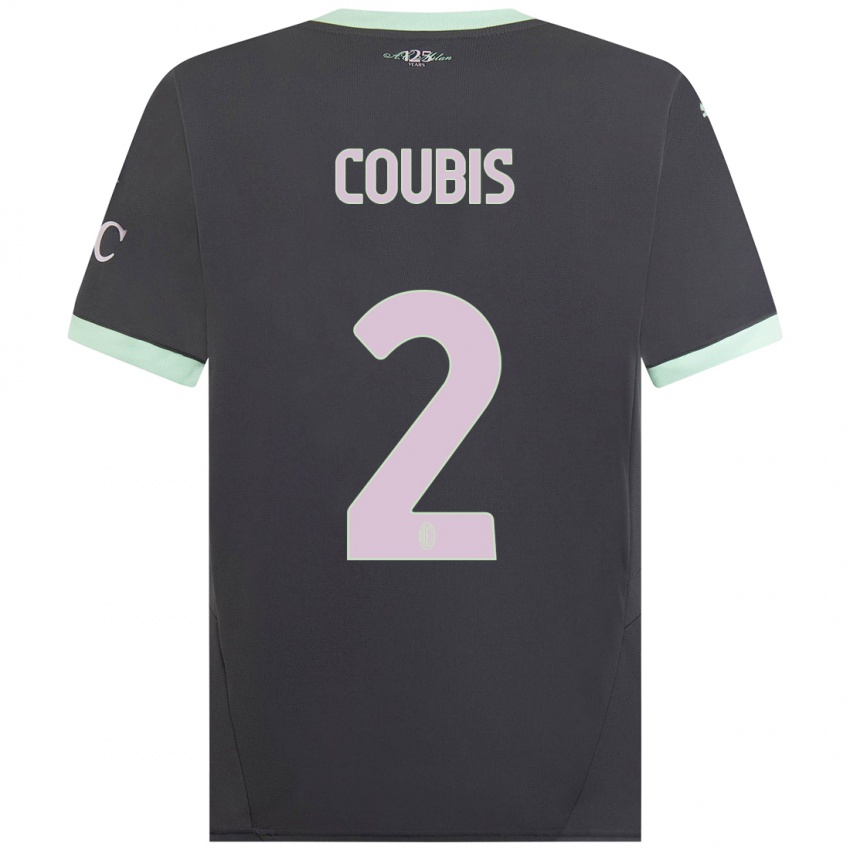 Kinder Andrei Coubis #2 Grau Ausweichtrikot Trikot 2024/25 T-Shirt