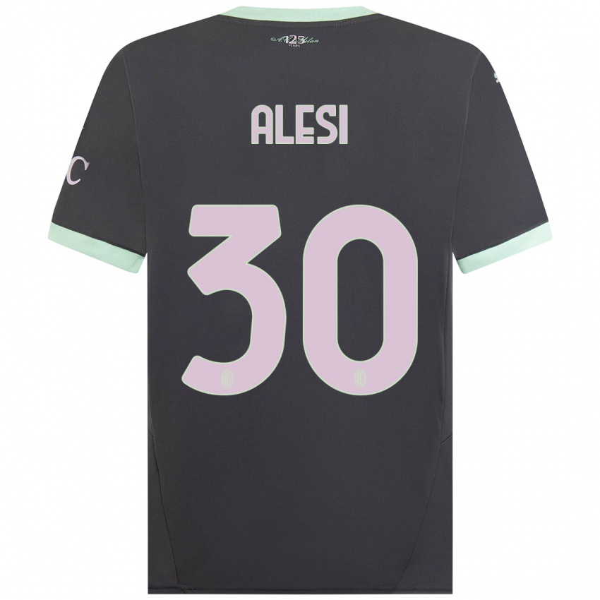 Kinder Gabriele Alesi #30 Grau Ausweichtrikot Trikot 2024/25 T-Shirt