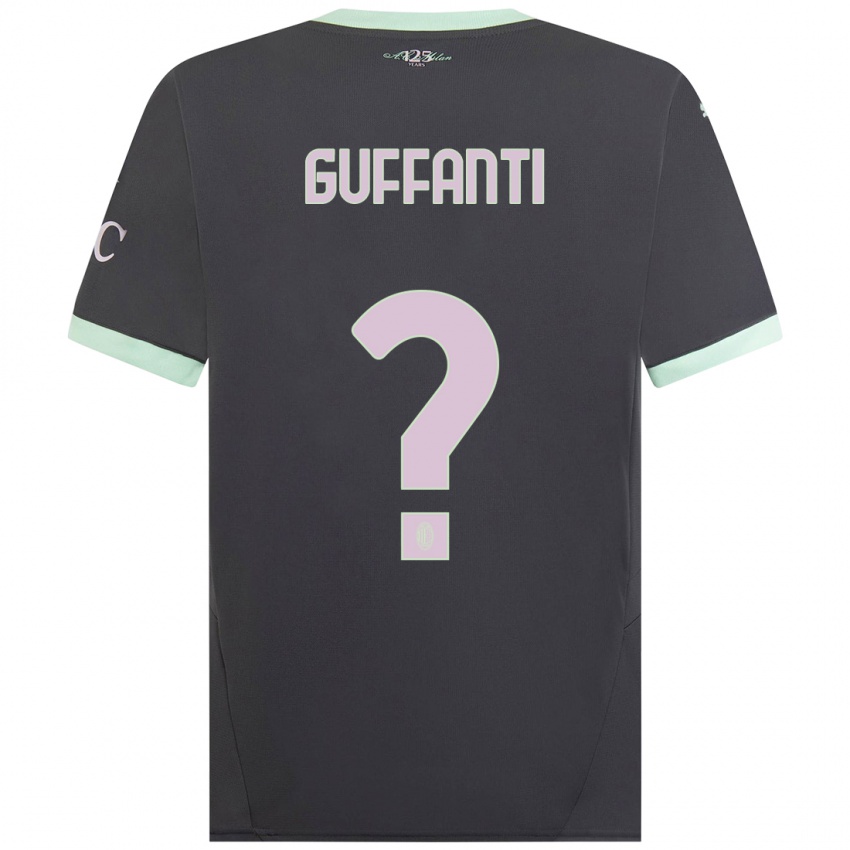 Kinder Alessandro Guffanti #0 Grau Ausweichtrikot Trikot 2024/25 T-Shirt