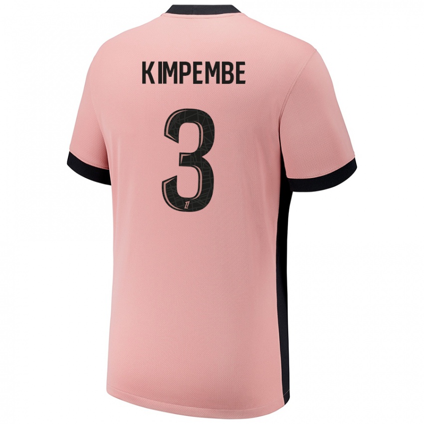 Kinder Presnel Kimpembe #3 Rostros Ausweichtrikot Trikot 2024/25 T-Shirt