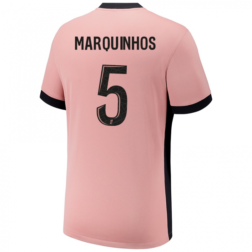 Kinder Marquinhos #5 Rostros Ausweichtrikot Trikot 2024/25 T-Shirt