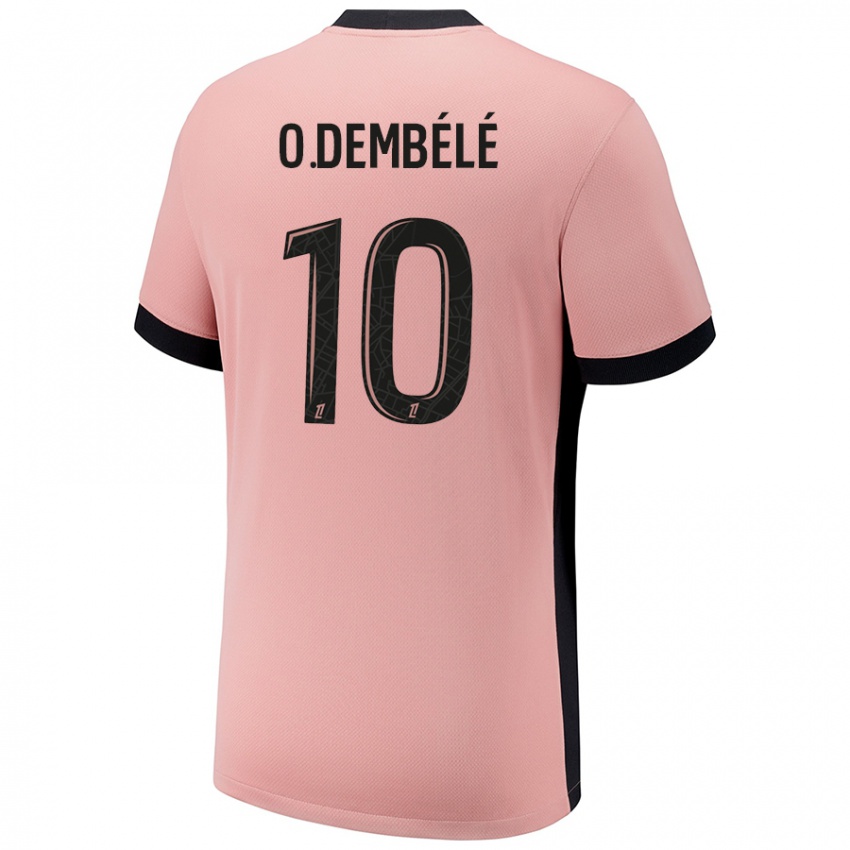 Kinder Ousmane Dembele #10 Rostros Ausweichtrikot Trikot 2024/25 T-Shirt