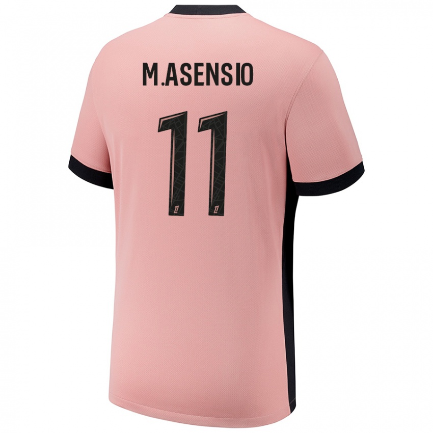 Kinder Marco Asensio #11 Rostros Ausweichtrikot Trikot 2024/25 T-Shirt