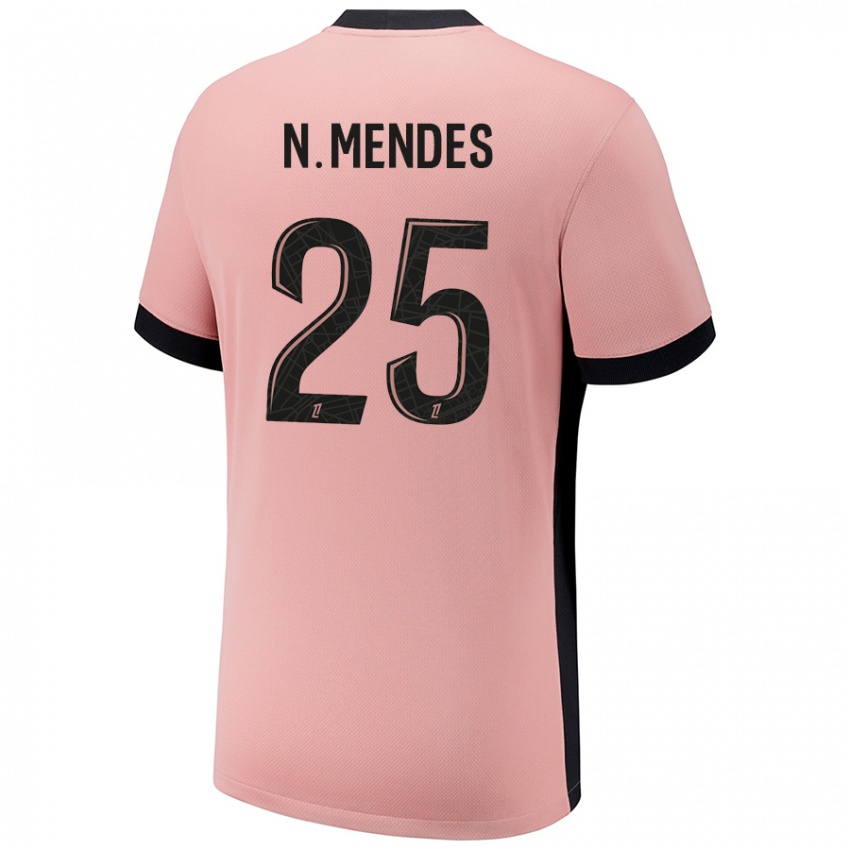 Kinder Nuno Mendes #25 Rostros Ausweichtrikot Trikot 2024/25 T-Shirt