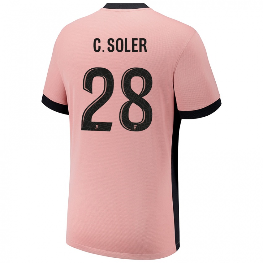 Kinder Carlos Soler #28 Rostros Ausweichtrikot Trikot 2024/25 T-Shirt