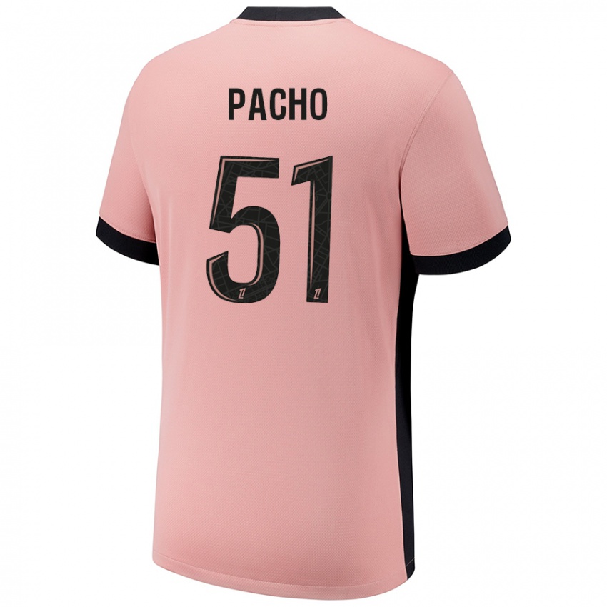 Kinder Willian Pacho #51 Rostros Ausweichtrikot Trikot 2024/25 T-Shirt