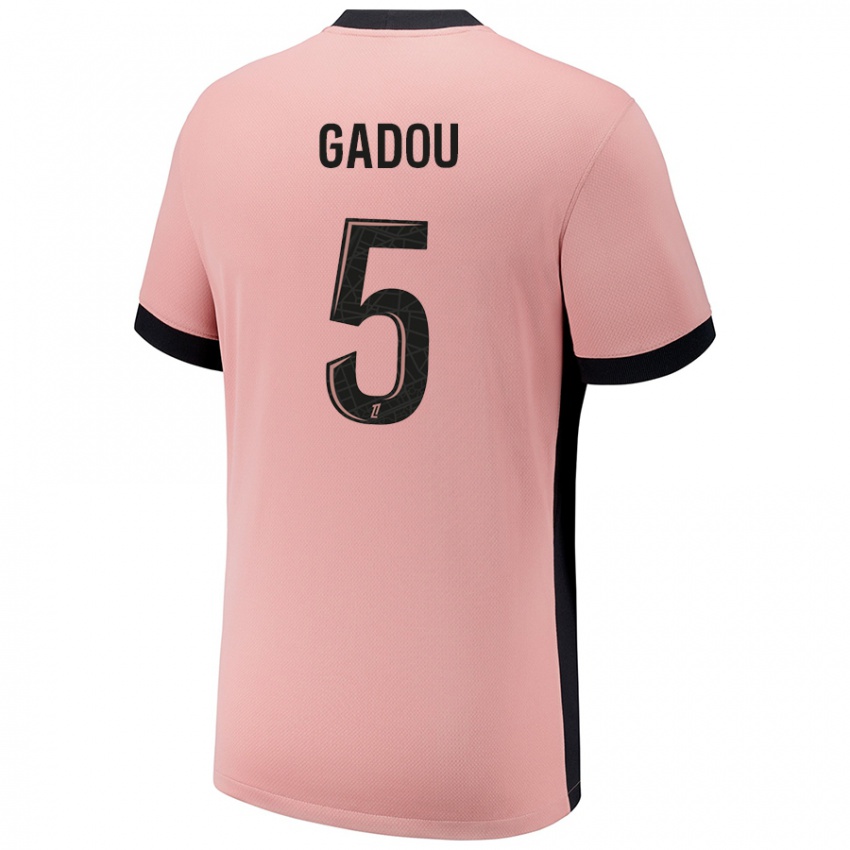 Kinder Joane Gadou #5 Rostros Ausweichtrikot Trikot 2024/25 T-Shirt