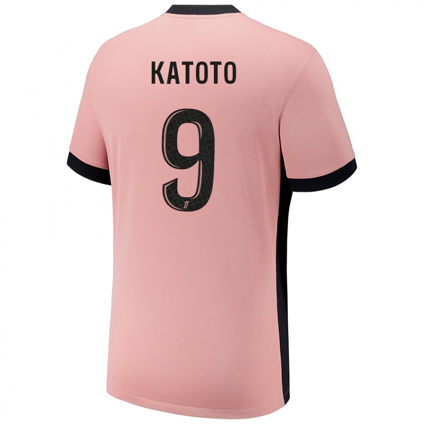 Kinder Marie-Antoinette Katoto #9 Rostros Ausweichtrikot Trikot 2024/25 T-Shirt