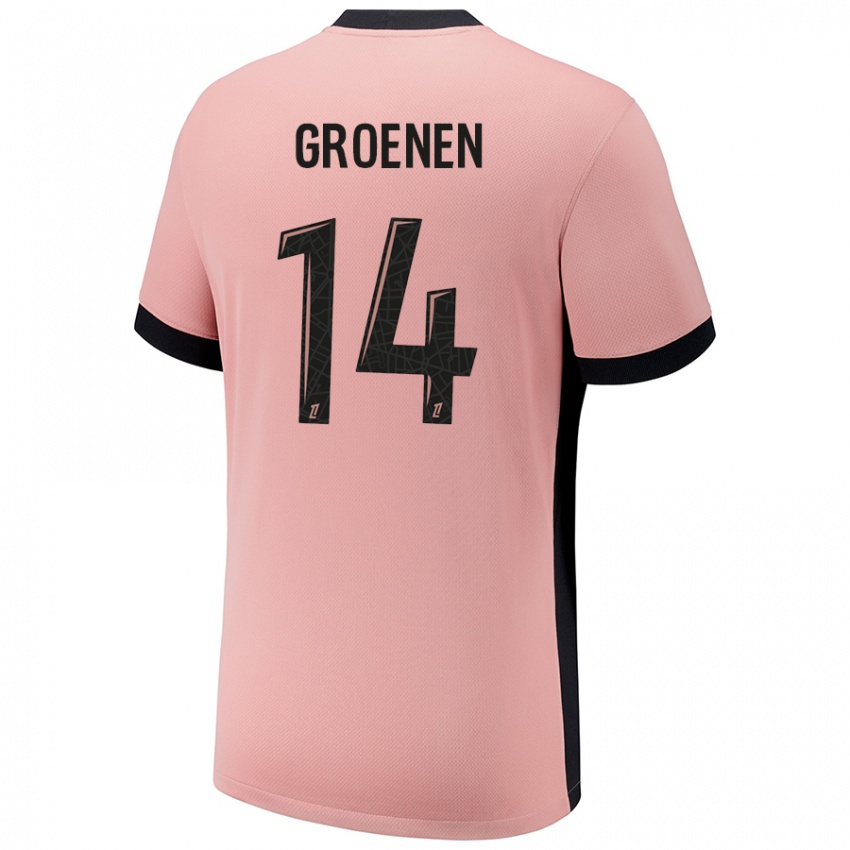 Kinder Jackie Groenen #14 Rostros Ausweichtrikot Trikot 2024/25 T-Shirt