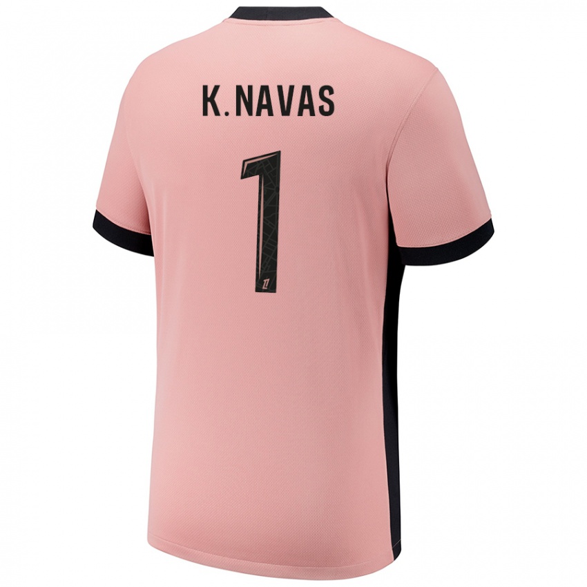 Kinder Keylor Navas #1 Rostros Ausweichtrikot Trikot 2024/25 T-Shirt