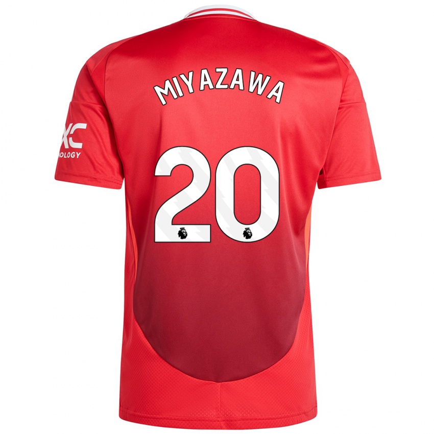 Herren Hinata Miyazawa #20 Hellrot Heimtrikot Trikot 2024/25 T-Shirt