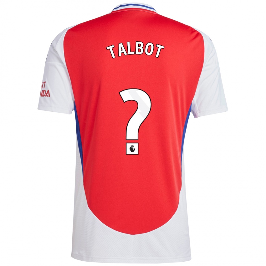 Herren Jack Talbot #0 Rot Weiß Heimtrikot Trikot 2024/25 T-Shirt