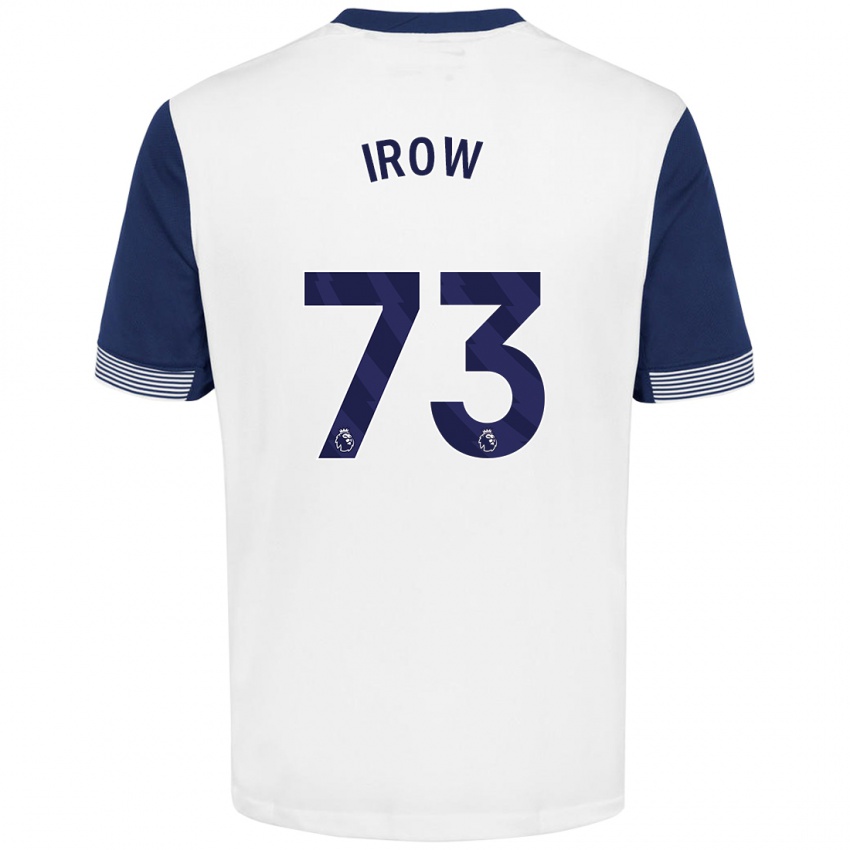 Herren Oliver Irow #73 Weiß Blau Heimtrikot Trikot 2024/25 T-Shirt