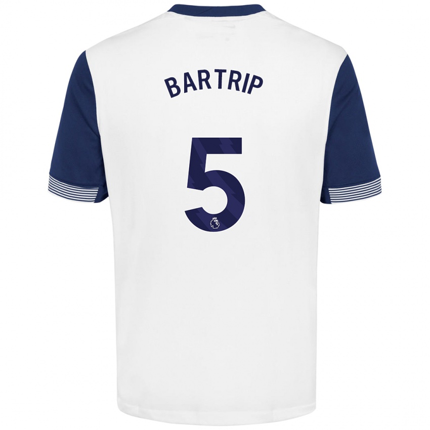 Herren Molly Bartrip #5 Weiß Blau Heimtrikot Trikot 2024/25 T-Shirt