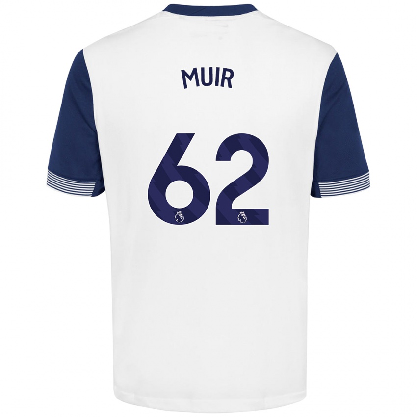 Herren Marqes Muir #62 Weiß Blau Heimtrikot Trikot 2024/25 T-Shirt