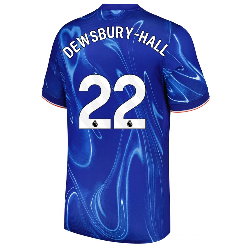 Herren Kiernan Dewsbury-Hall #22 Blau Weiß Heimtrikot Trikot 2024/25 T-Shirt