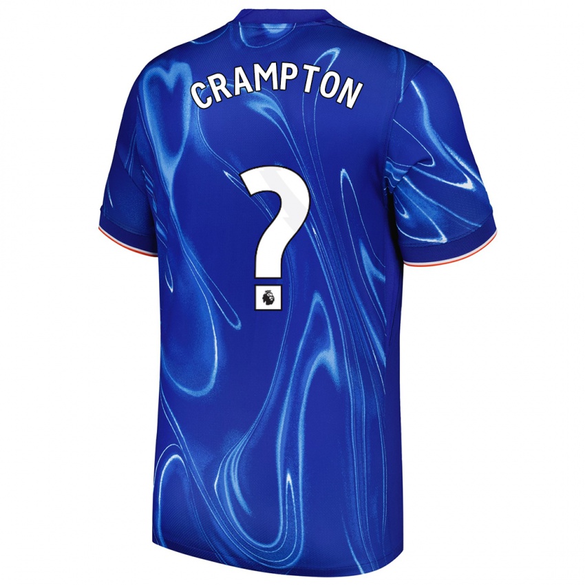 Herren Kai Crampton #0 Blau Weiß Heimtrikot Trikot 2024/25 T-Shirt