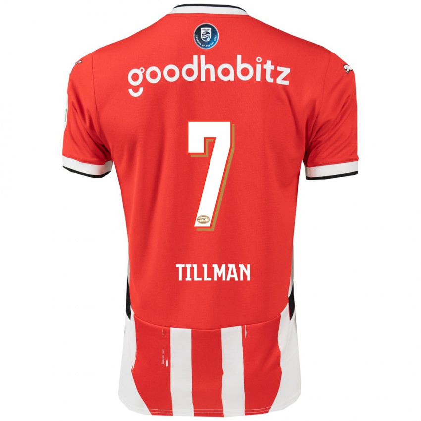 Herren Malik Tillman #7 Rot Weiß Heimtrikot Trikot 2024/25 T-Shirt