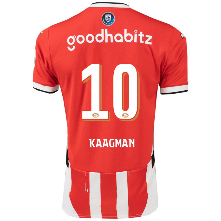 Herren Inessa Kaagman #10 Rot Weiß Heimtrikot Trikot 2024/25 T-Shirt