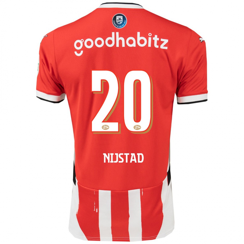 Herren Nina Nijstad #20 Rot Weiß Heimtrikot Trikot 2024/25 T-Shirt