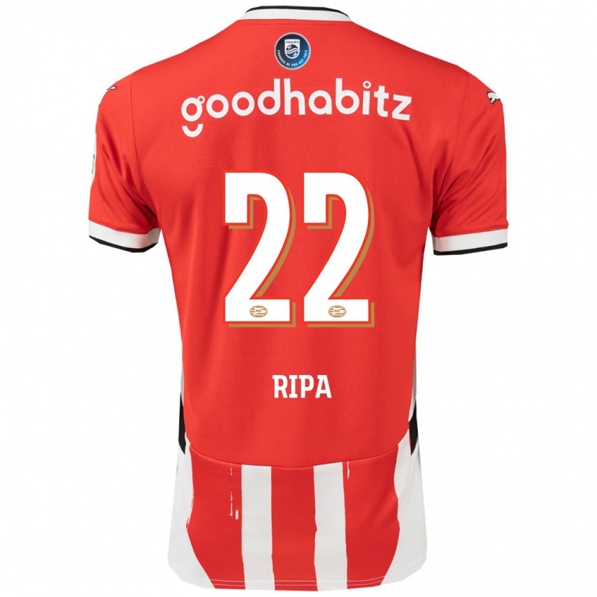 Herren Chimera Ripa #22 Rot Weiß Heimtrikot Trikot 2024/25 T-Shirt