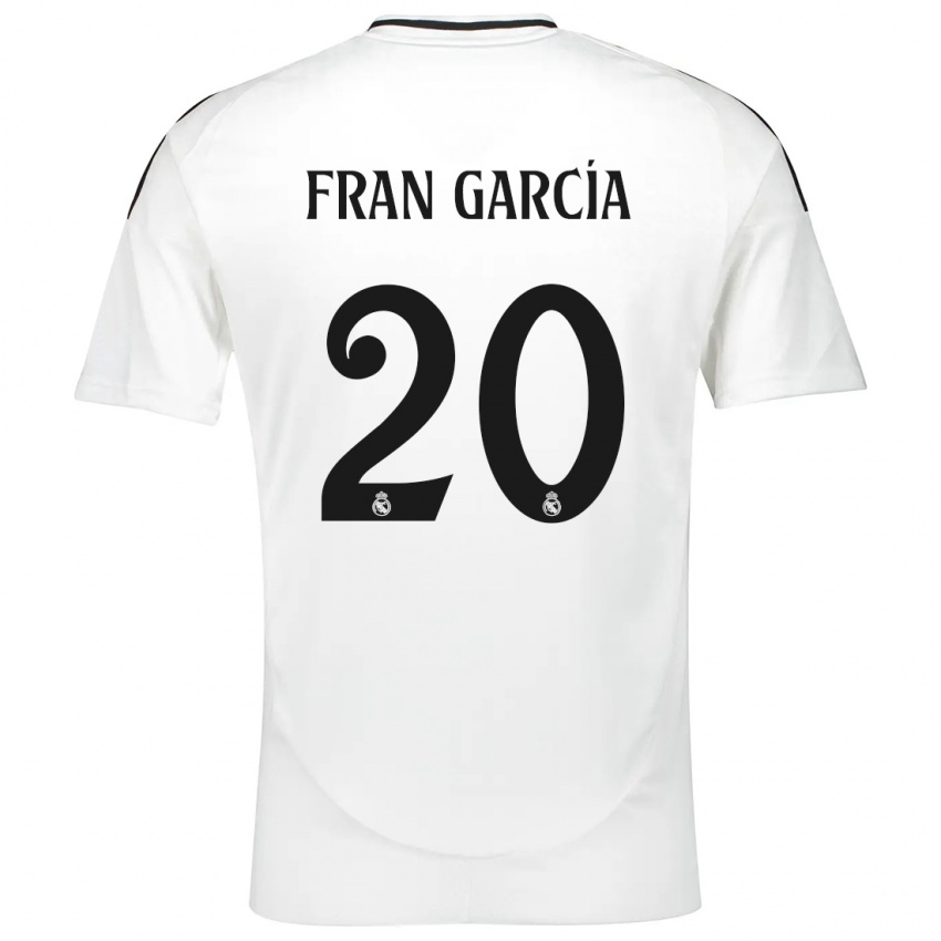 Herren Fran García #20 Weiß Heimtrikot Trikot 2024/25 T-Shirt