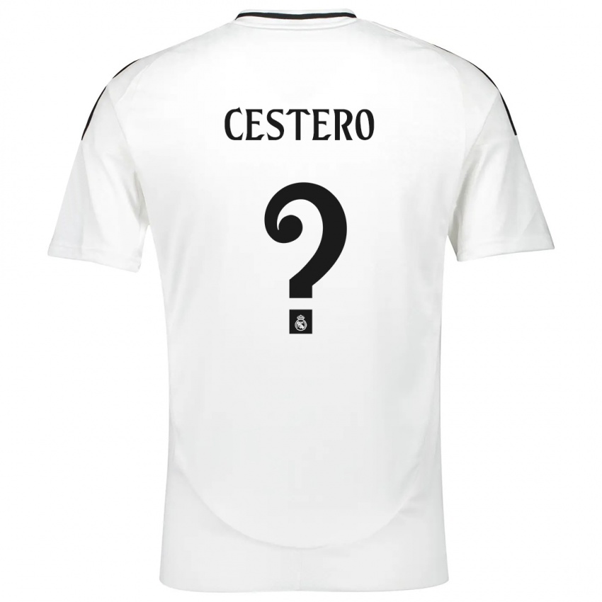 Herren Jorge Cestero #0 Weiß Heimtrikot Trikot 2024/25 T-Shirt