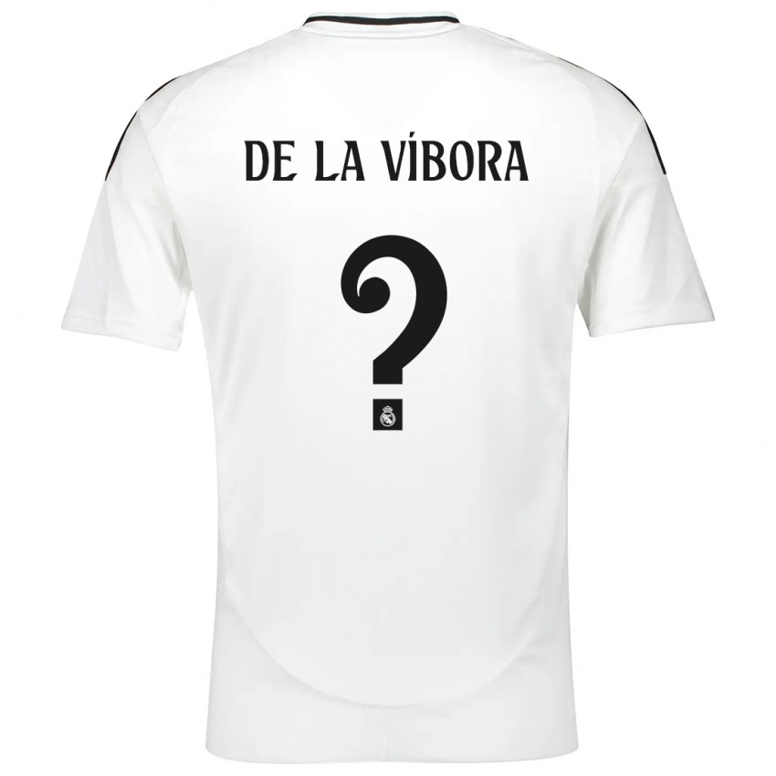 Herren David De La Víbora #0 Weiß Heimtrikot Trikot 2024/25 T-Shirt