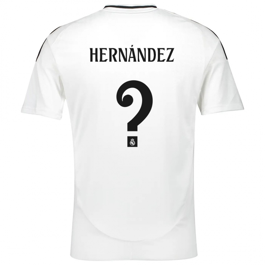 Herren Enaitz Hernández #0 Weiß Heimtrikot Trikot 2024/25 T-Shirt